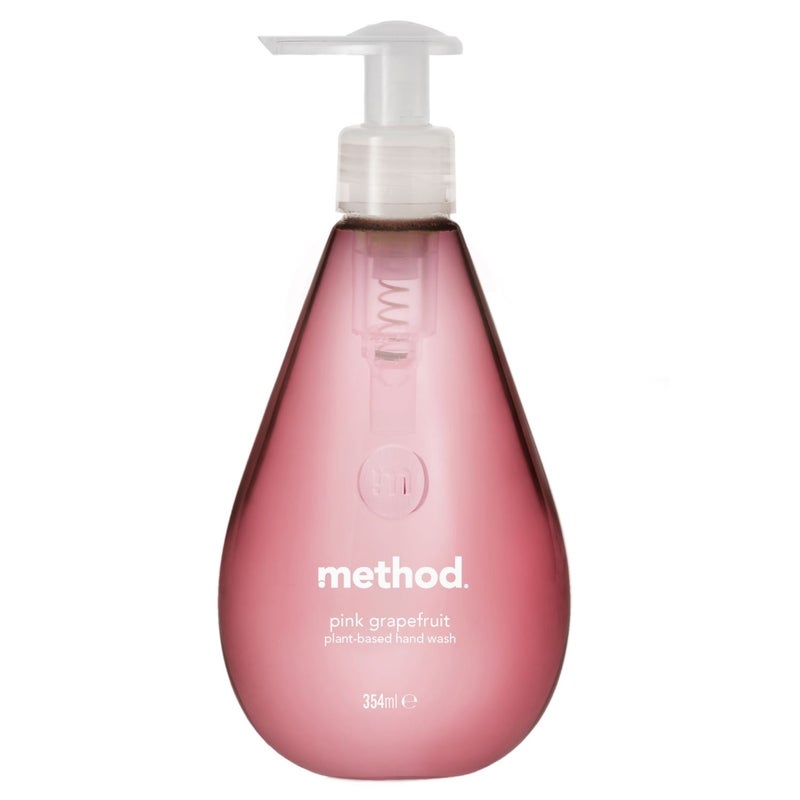 Method Hand Wash Gel Soap, Softens & Cleans Hands, Refreshing Formula, Pink Grapefruit Scent - 354 ml - Image 1